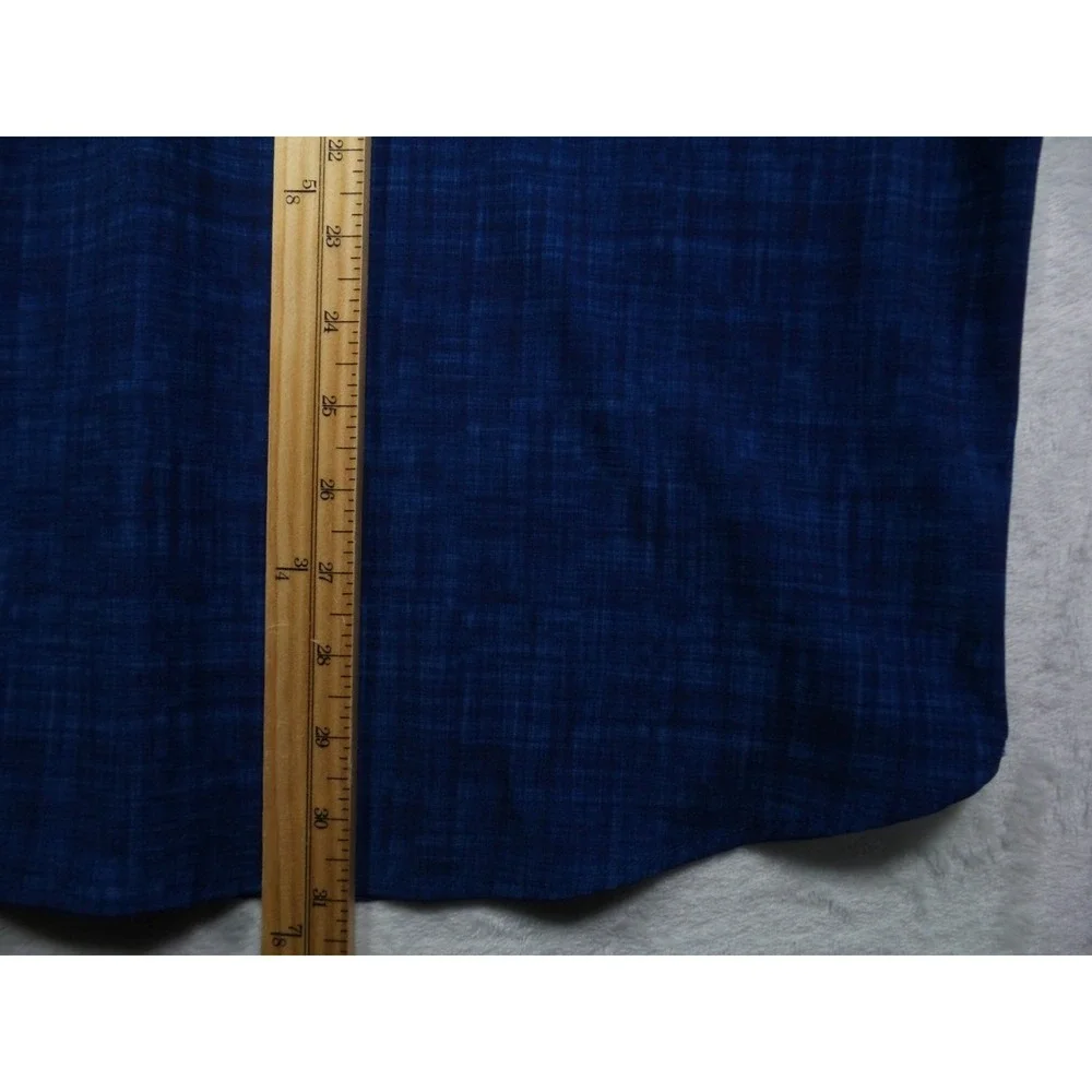 Con.Struct Shirt Mens Size XXL Blue‎ Button Down Short Sleeve 4-Way Stretch NWT